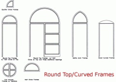 Round Top Curved Frames